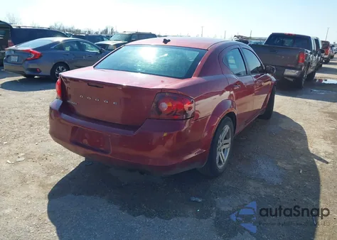 2014 Dodge Avenger Se из США, поврежденный, VIN 1C3CDZABXEN224199